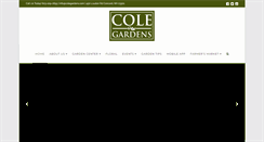 Desktop Screenshot of colegardens.com